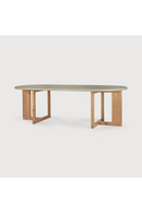 Concrete Oblong Outdoor Dining Table | Ethnicraft Trestle | Oroatrade.com