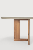 Concrete Oblong Outdoor Dining Table | Ethnicraft Trestle | Oroatrade.com