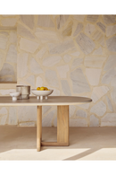 Concrete Oblong Outdoor Dining Table | Ethnicraft Trestle | Oroatrade.com