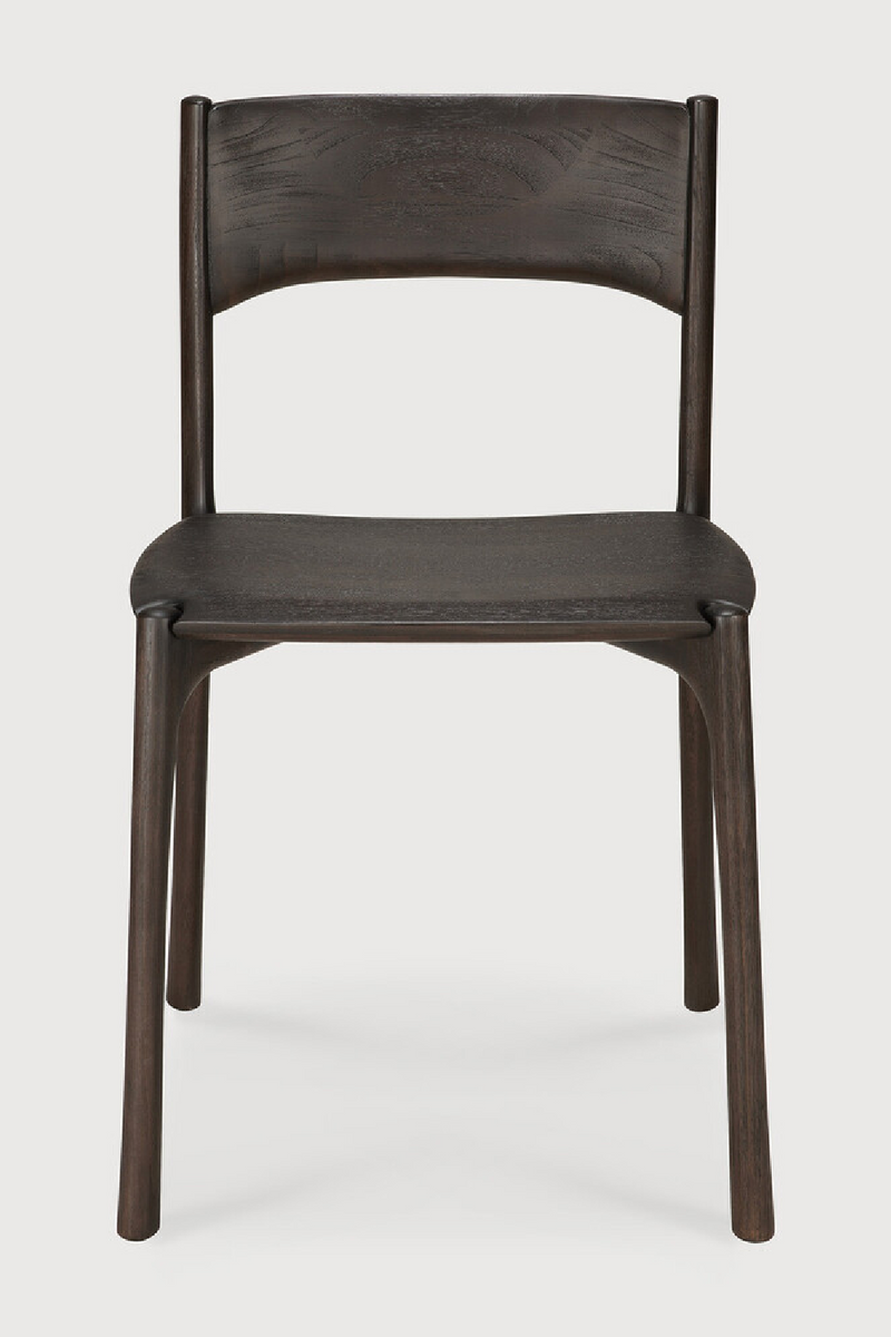 Dark Brown Teak Dining Chair | Ethnicraft PI | Oroatrade.com