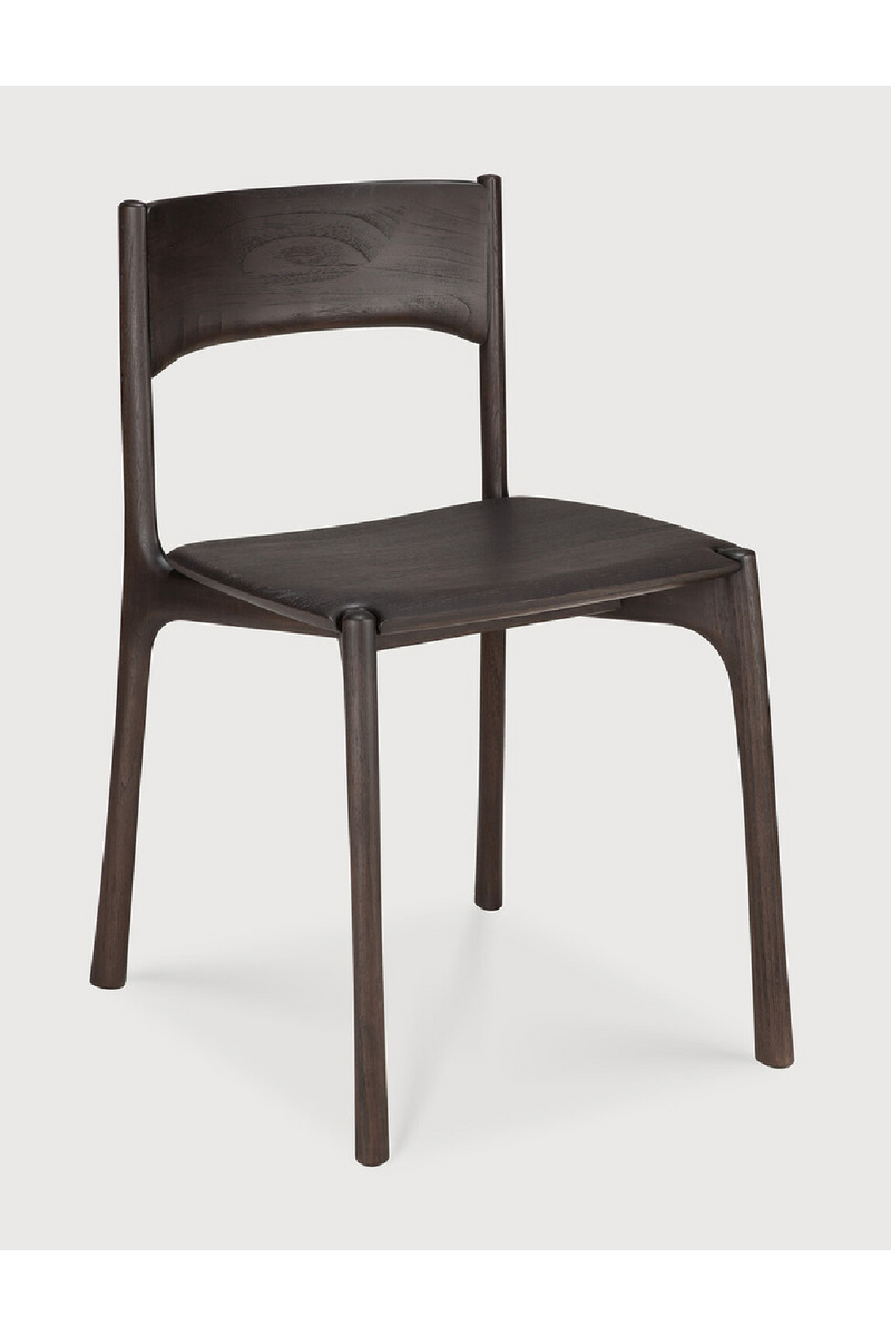 Dark Brown Teak Dining Chair | Ethnicraft PI | Oroatrade.com