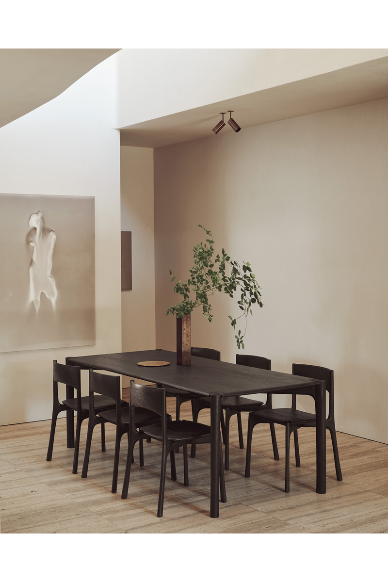 Dark Brown Teak Dining Chair | Ethnicraft PI | Oroatrade.com