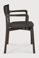 Dark Brown Teak Dining Chair | Ethnicraft PI | Oroatrade.com