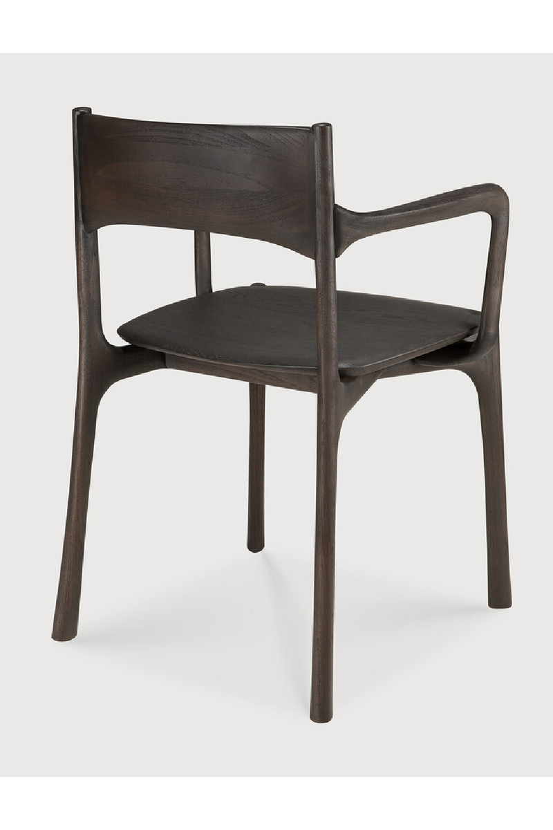 Dark Brown Teak Dining Chair | Ethnicraft PI | Oroatrade.com