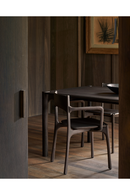 Dark Brown Teak Dining Chair | Ethnicraft PI | Oroatrade.com