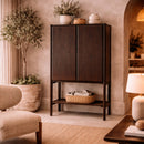 Natural Oak 2-Door Cupboard | Ethnicraft Pi | Oroatrade.com