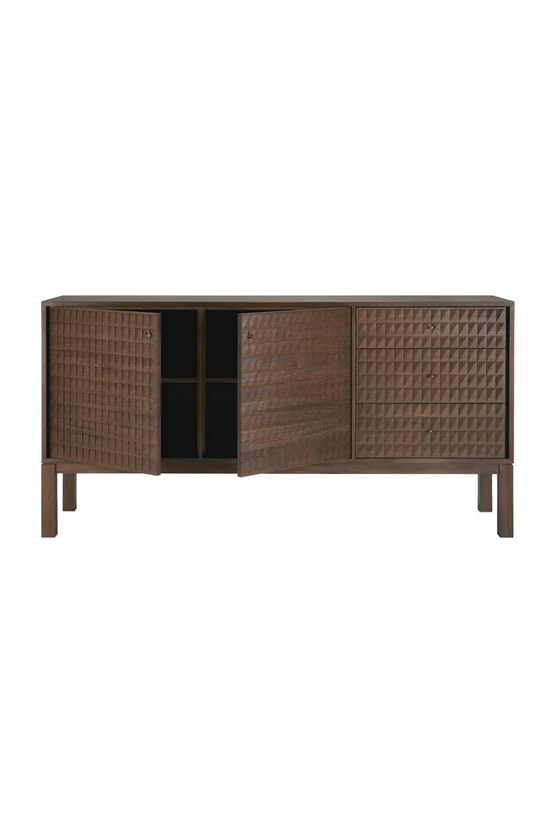 Hand-carved Paneled Sideboard | Ethnicraft Sono | Oroatrade.com