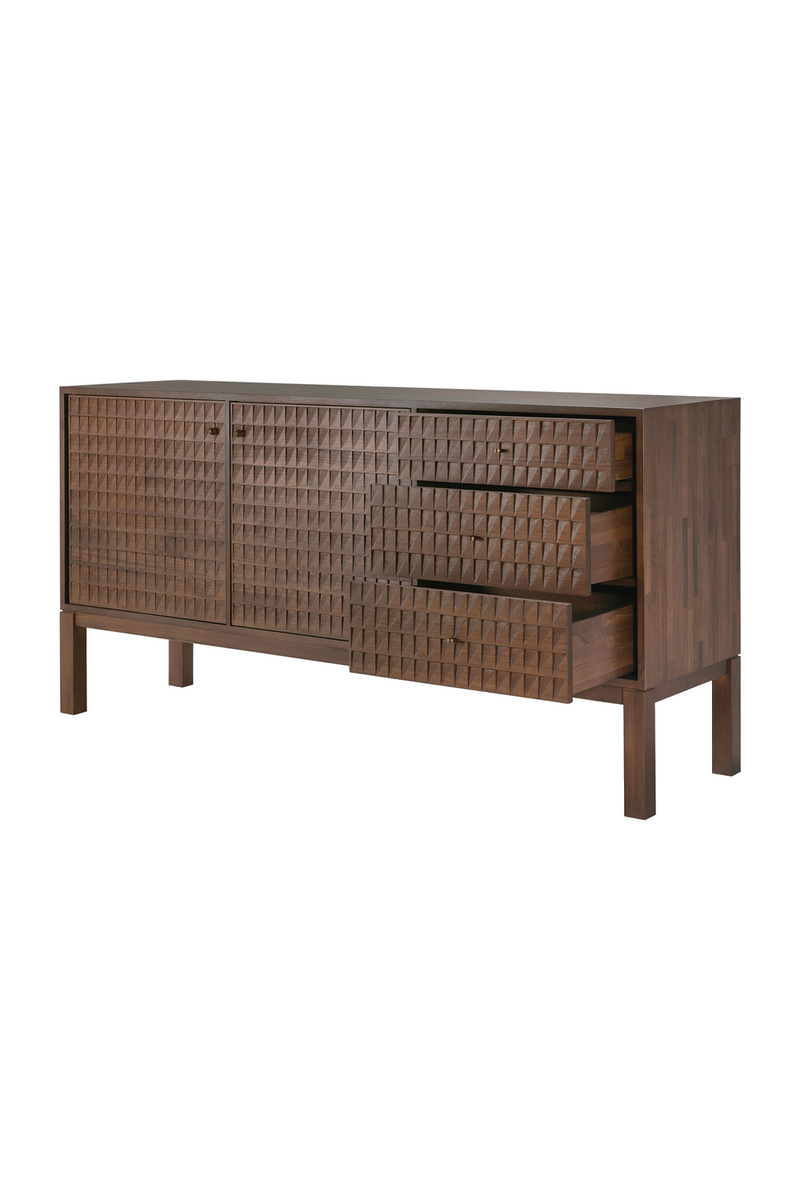 Hand-carved Paneled Sideboard | Ethnicraft Sono | Oroatrade.com