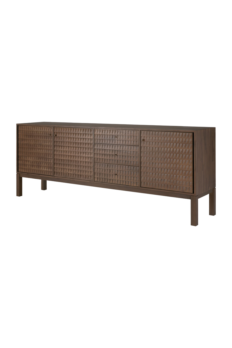 Hand-carved Paneled Sideboard | Ethnicraft Sono | Oroatrade.com