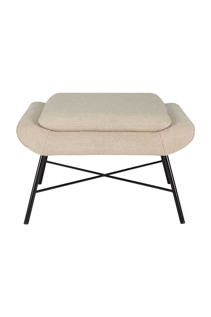 50's Inspired Upholstered Footstool | Ethnicraft Barrow | Oroatrade.com