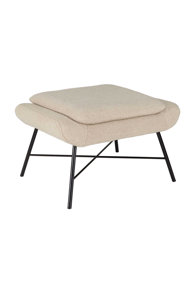 50's Inspired Upholstered Footstool | Ethnicraft Barrow | Oroatrade.com