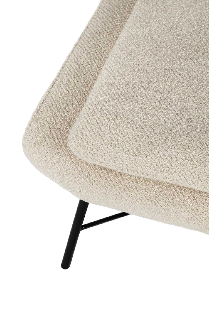 50's Inspired Upholstered Footstool | Ethnicraft Barrow | Oroatrade.com