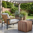 Stripe Outdoor Ottoman | Ethnicraft Zahara