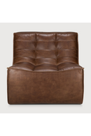 Brown Leather Modular Sofa | Ethnicraft N701 | Oroatrade.com