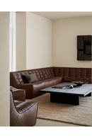 Brown Leather Modular Sofa | Ethnicraft N701 | Oroatrade.com