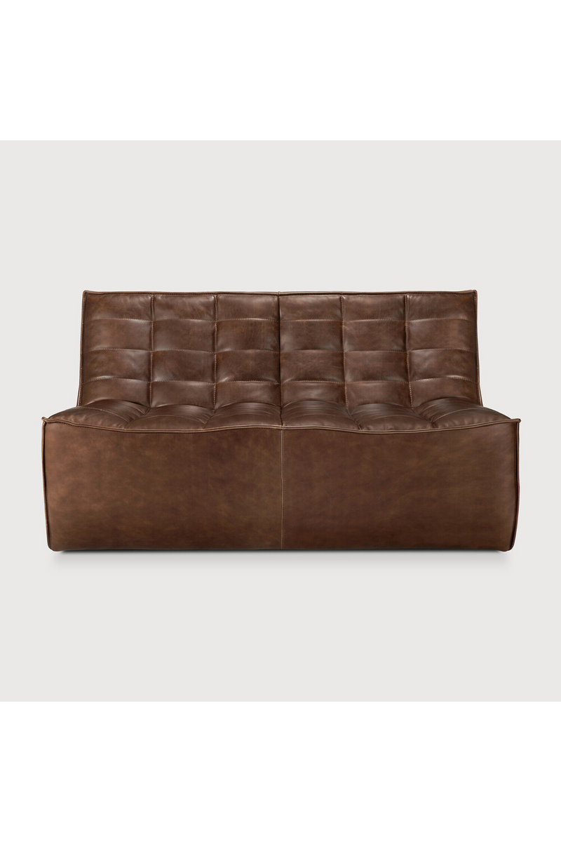 Brown Leather Modular Sofa | Ethnicraft N701 | Oroatrade.com