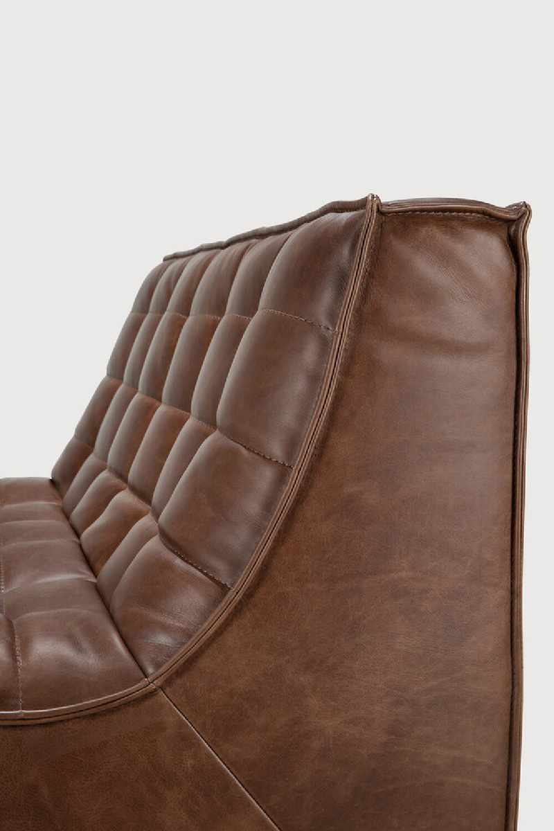 Brown Leather Modular Sofa | Ethnicraft N701 | Oroatrade.com