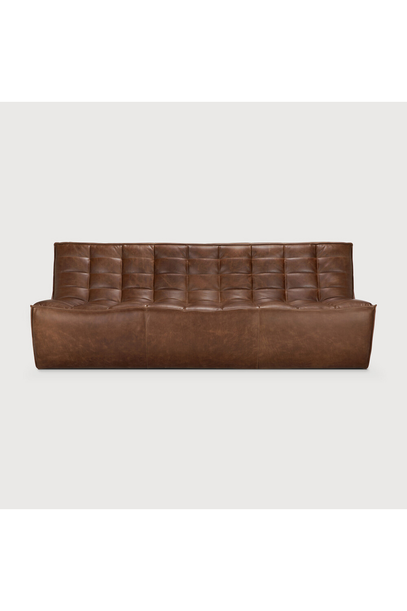 Brown Leather Modular Sofa | Ethnicraft N701 | Oroatrade.com