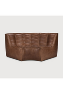 Brown Leather Modular Sofa | Ethnicraft N701 | Oroatrade.com