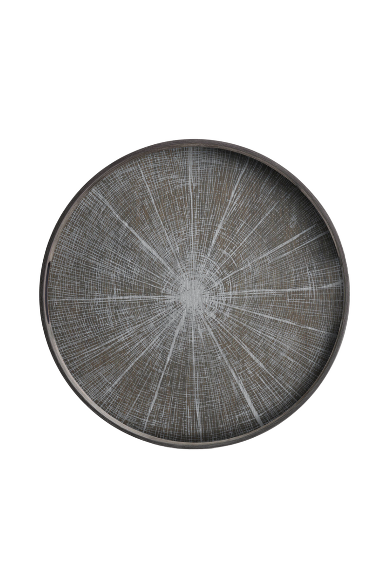 Round Hand-Painted Wood Tray | Ethnicraft Slice | Oroatrade.com