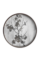 Printed Round Wooden Tray | Ethnicraft Blossom | Oroatrade.com