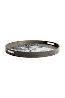 Printed Round Wooden Tray | Ethnicraft Blossom | Oroatrade.com