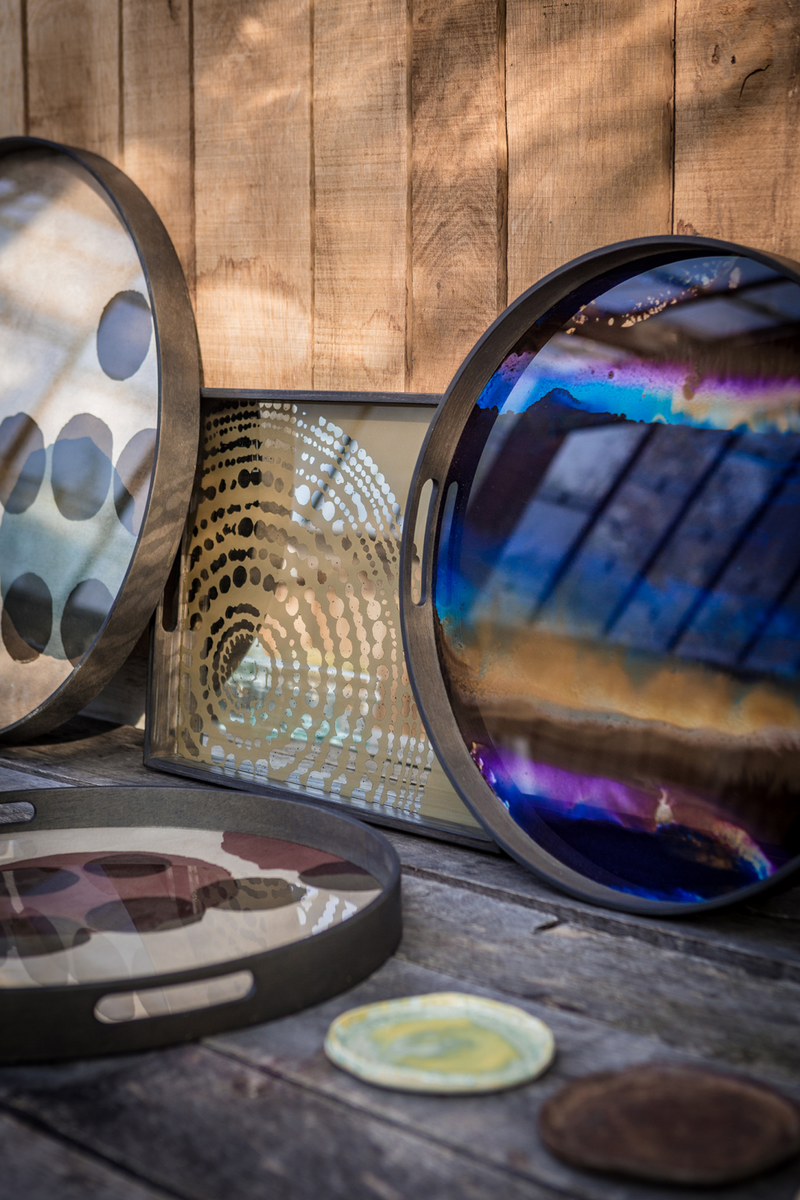 Round Glass Tray | Ethnicraft Organic | Oroatrade.com