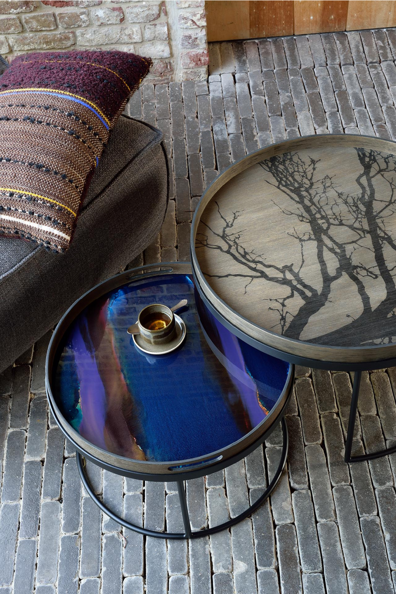 Round Glass Tray | Ethnicraft Organic | Oroatrade.com