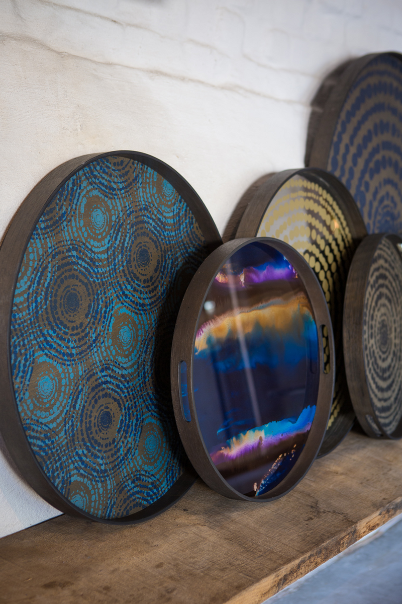 Round Glass Tray | Ethnicraft Organic | Oroatrade.com