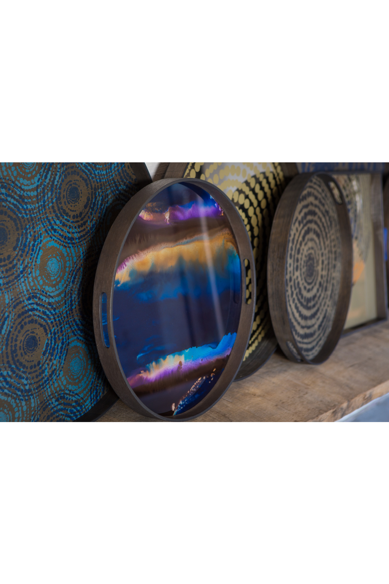 Round Glass Tray | Ethnicraft Organic | Oroatrade.com