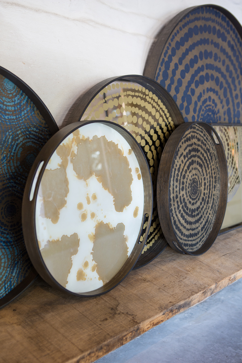 Round Glass Tray | Ethnicraft Organic | Oroatrade.com