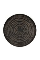 Tribal Print Round Wooden Tray | Ethnicraft Beads | Oroatrade.com
