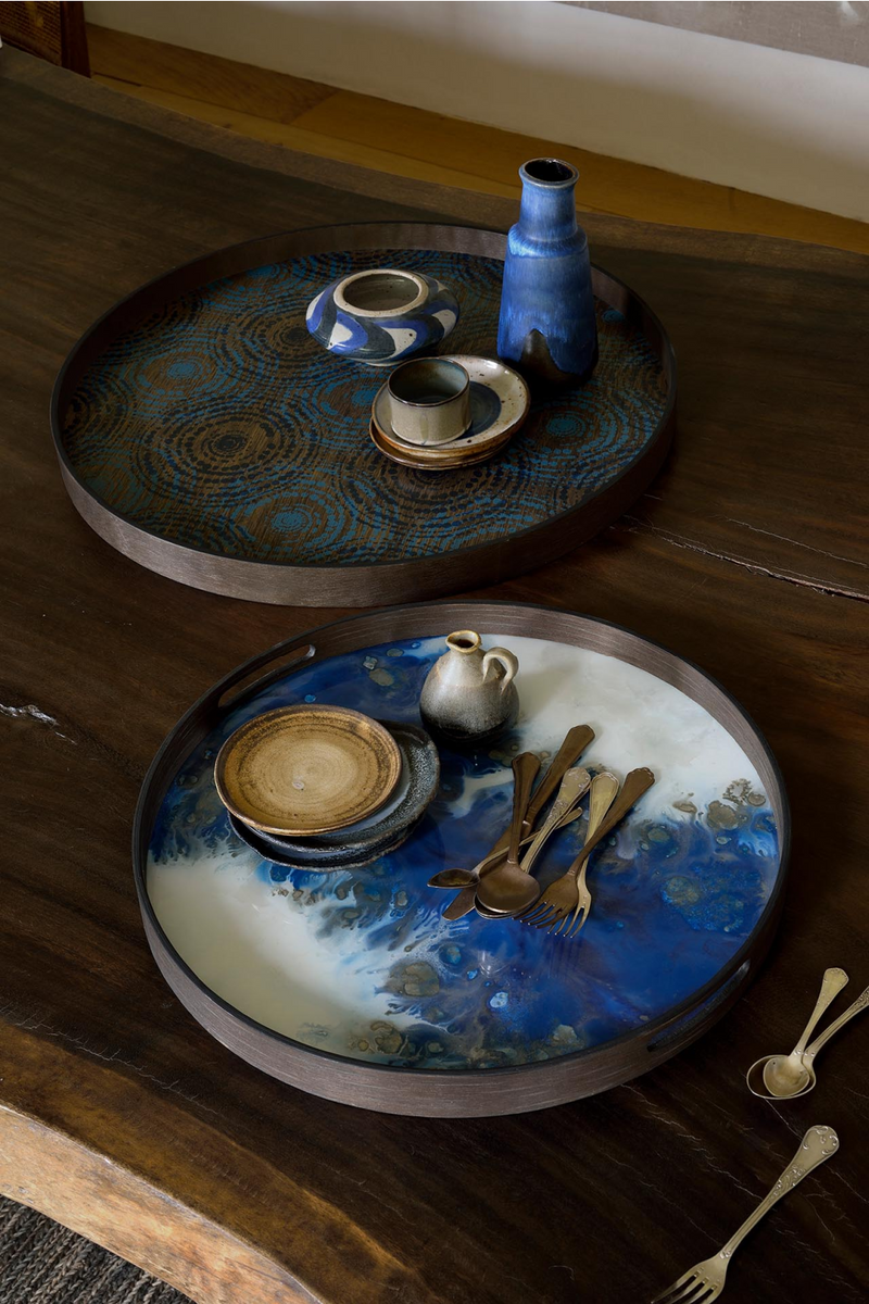 Round Glass Tray | Ethnicraft Organic | Oroatrade.com