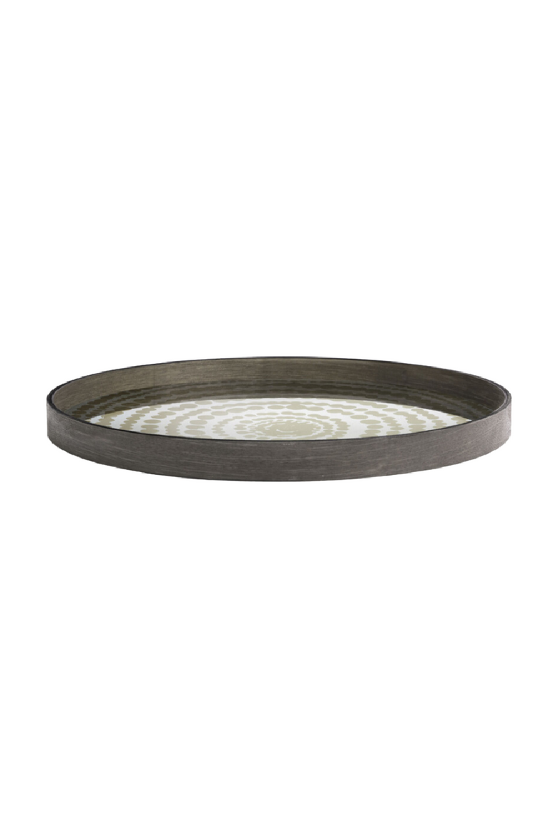 Printed Round Mirror Tray | Ethnicraft Beads | Oroatrade.com