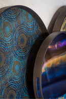 Tribal Print Round Wooden Tray | Ethnicraft Beads | Oroatrade.com