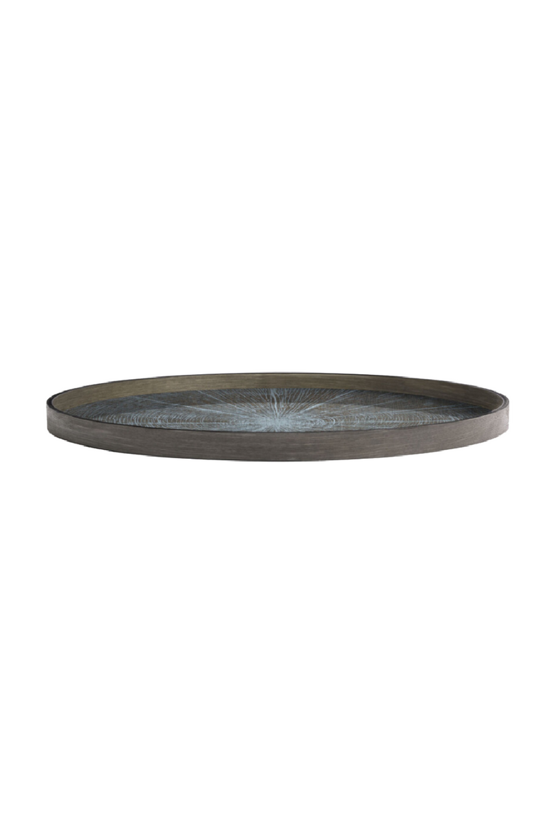 Round Hand-Painted Wood Tray | Ethnicraft Slice | Oroatrade.com