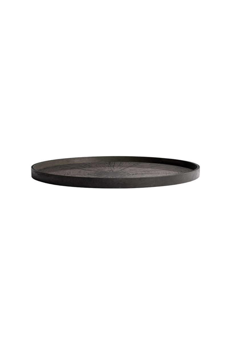 Round Hand-Painted Wood Tray | Ethnicraft Slice | Oroatrade.com