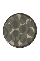 Green Printed Round Glass Tray | Ethnicraft Dots | Oroatrade.com