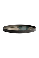 Hand-painted Glass Round Tray | Ethnicraft Dots | Oroatrade.com