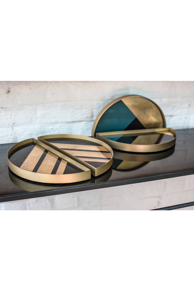 Semi-Circular Valet Tray Set (2) | Ethnicraft Geometric | Oroatrade.com