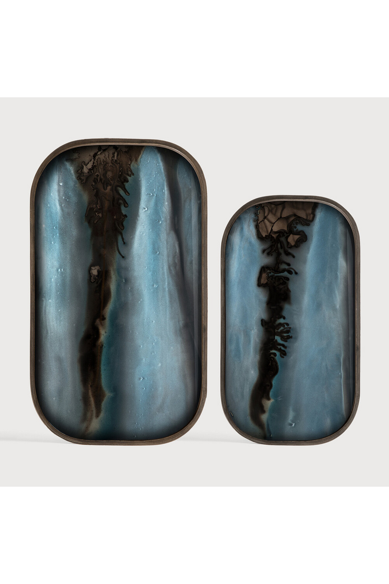 Hand-painted Glass Valet Tray | Ethnicraft Organic | Oroatrade.com