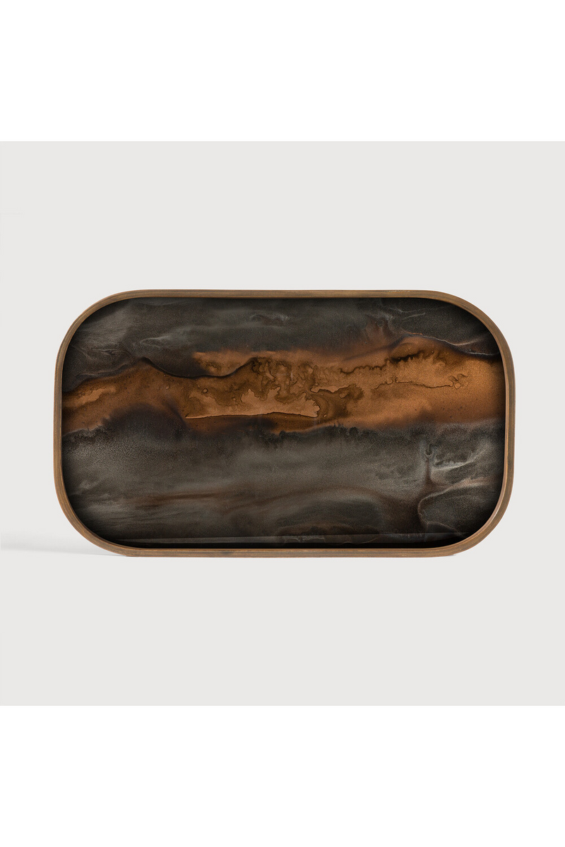 Hand-painted Glass Valet Tray | Ethnicraft Organic | Oroatrade.com