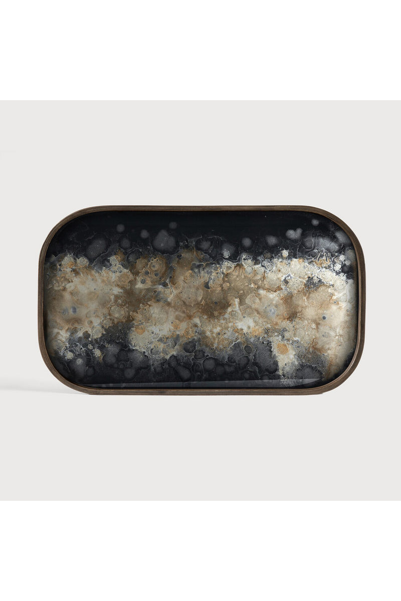 Hand-painted Glass Valet Tray | Ethnicraft Organic | Oroatrade.com