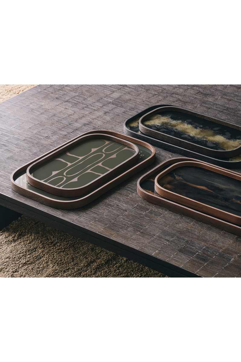 Hand-printed Glass Valet Tray | Ethnicraft Second Nature | Oroatrade.com