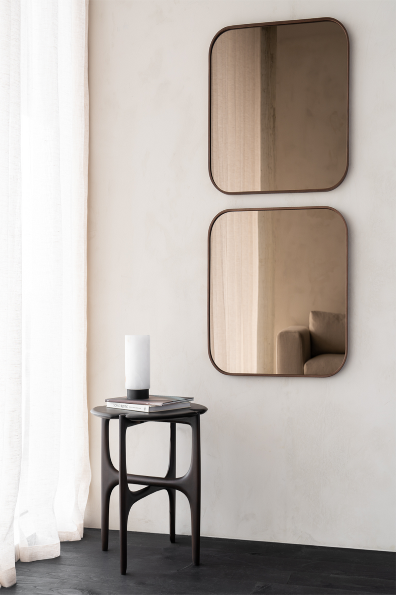 Walnut Framed Wall Mirror | Ethnicraft Camber | Oroatrade.com