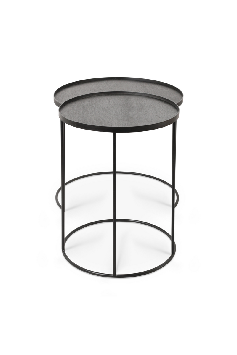 Round Tray Side Table Set (2) | Ethnicraft | Oroatrade.com