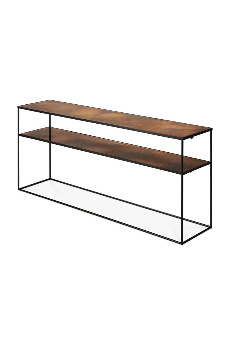 Mirrored 2-Level Console Table L | Ethnicraft Aged | Oroatrade.com