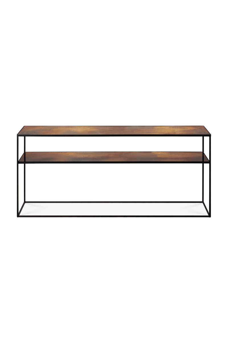 Mirrored 2-Level Console Table L | Ethnicraft Aged | Oroatrade.com