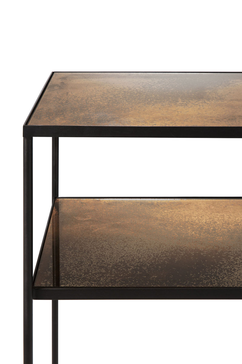 Mirrored 2-Level Console Table L | Ethnicraft Aged | Oroatrade.com