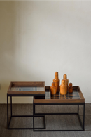 Black Nesting Coffee Tables (2) | Ethnicraft Square Tray